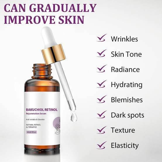 Venature Bakuchiol Retinol Rejuvenation Serum 1oz for daily skincare and smoother skin tone


