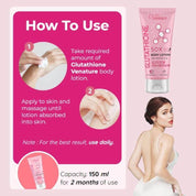 Venature Glutathione 50X Tone Up Body Lotion for long lasting hydration 8 pieces