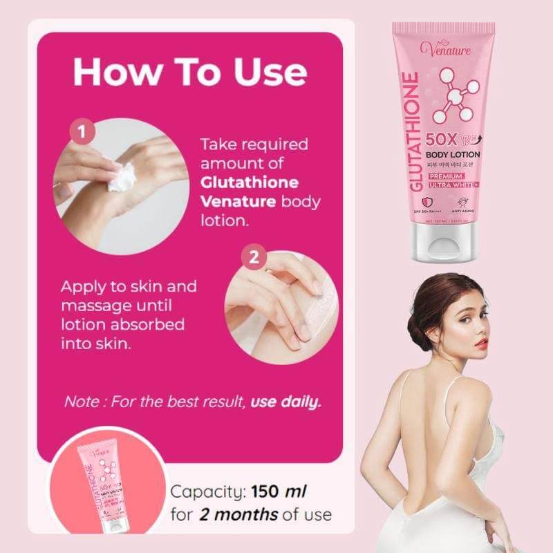 Venature グルタチオン 50X ボディローション 400ml Venature glutathione 50x Body lotion - メルカリ