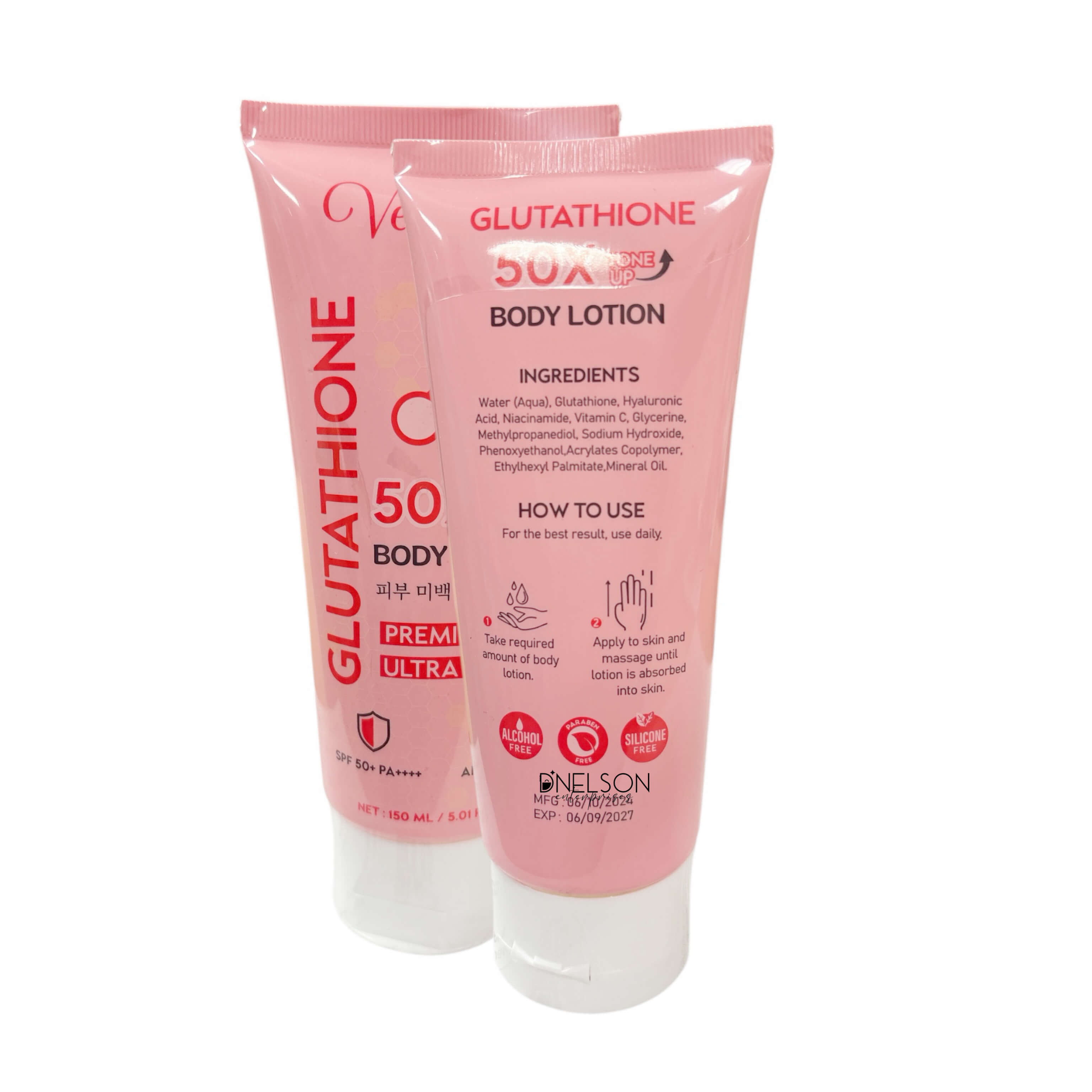 Venature Glutathione 50X Tone Up Body Lotion SPF50 PA+++ smooth skin formula 8 bottles