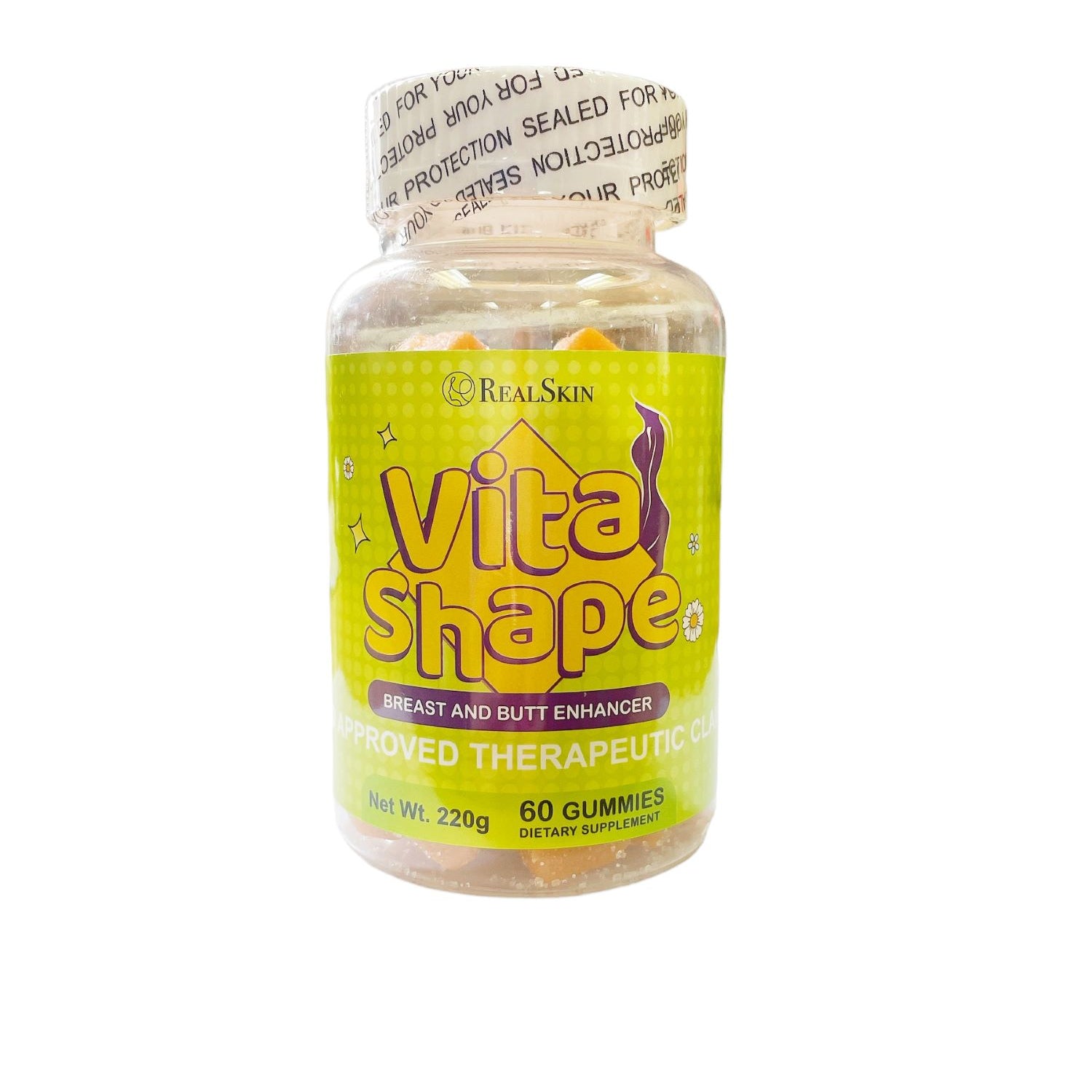 Vita Shape by Real Skin Breast and Butt Enhancer, 60 Chewable Gummies