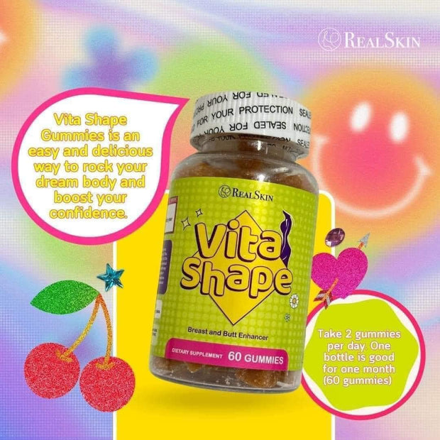 Vita Shape by Real Skin Breast and Butt Enhancer, 60 Chewable Gummies