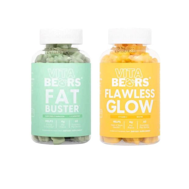 VitaBears Popular Duo: FAT BUSTER & FLAWLESS GLOW Vitamins