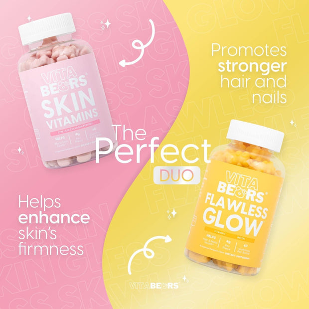 VitaBears Perfect Duo: FLAWLESS GLOW & SKIN Vitamins