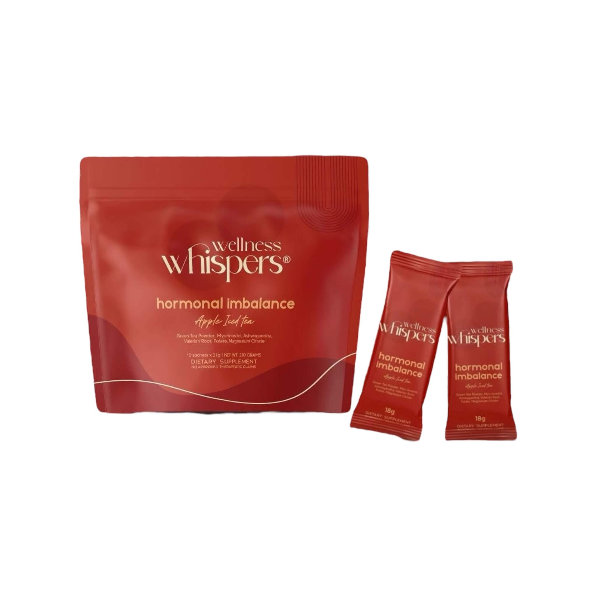 Wellness Whispers Apple Iced Tea powdered drink with refreshing taste