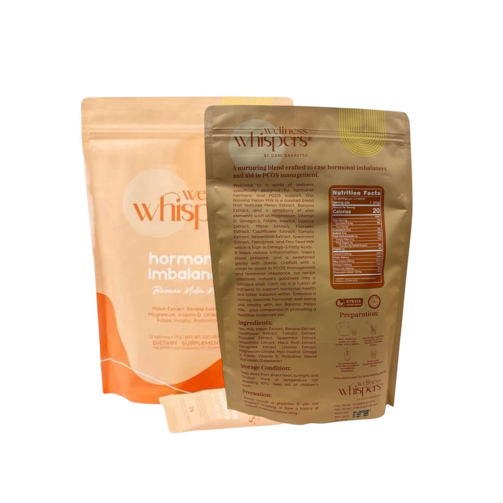 Wellness Whispers Hormonal Imbalance Powdered Drinks ideal for daily intake