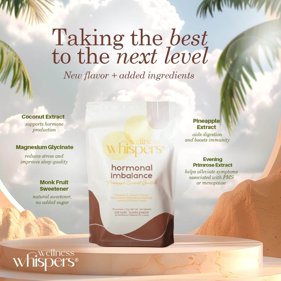 Wellness Whispers Hormonal Imbalance Powdered Drinks with low sugar content