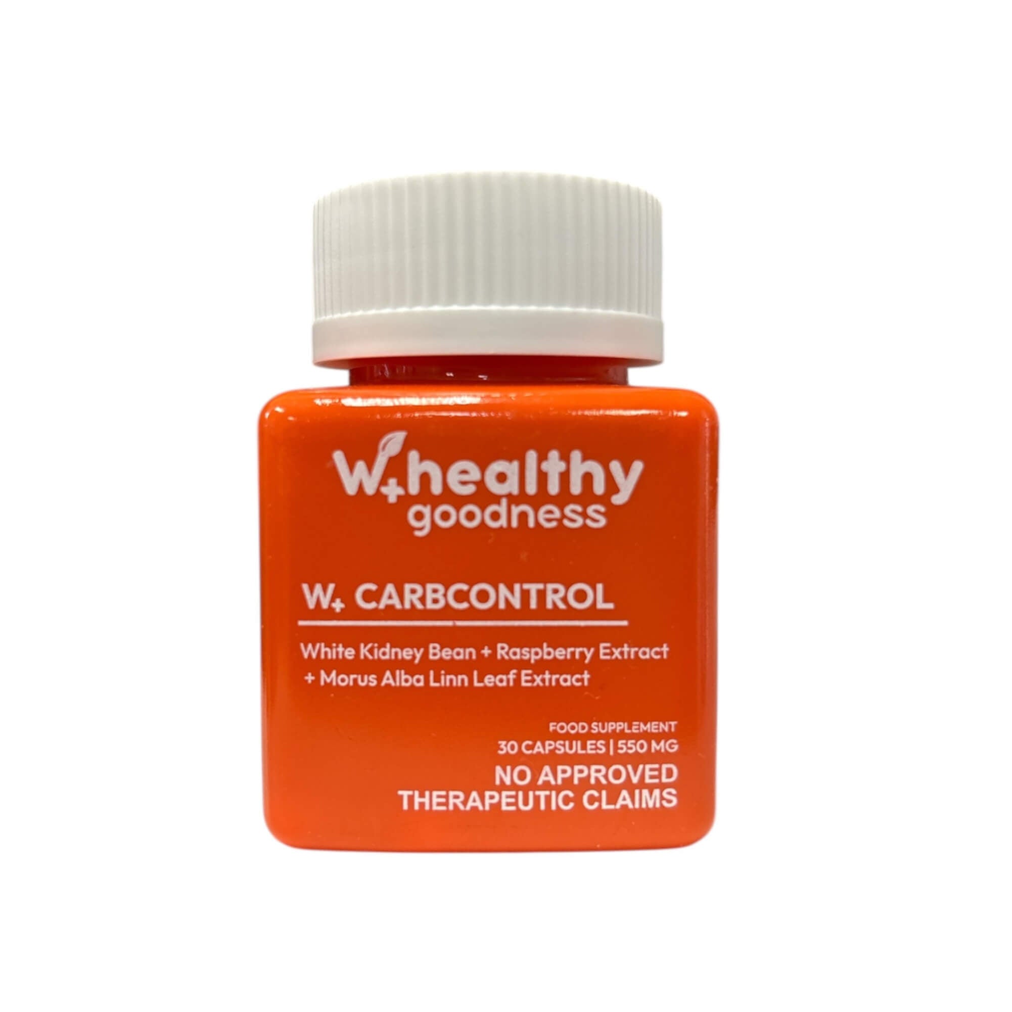 Whealthy Goodness W-CarbControl Capsules | White Kidney Bean, Raspberry & Mulberry Leaf | 30 Capsules