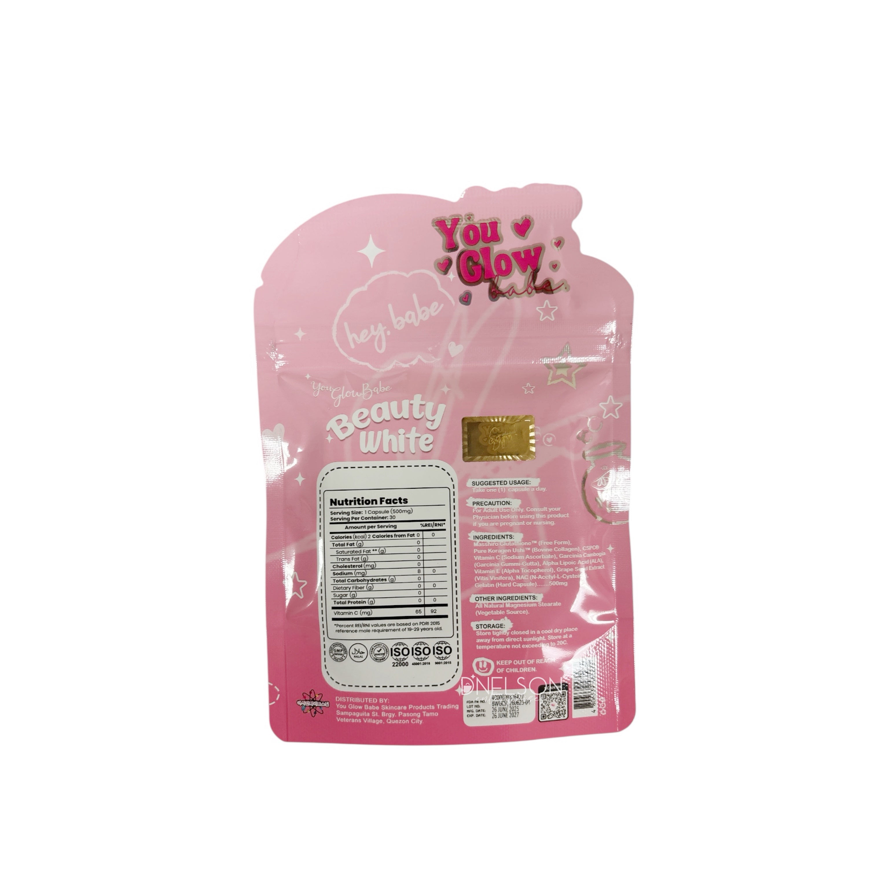 You Glow Babe Bundle: BEAUTY WHITE 4 in 1 Glutathione & Shape Up