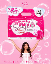 You Glow Babe Beauty White Soap creates a rich creamy lather that removes dirt, excess oil and everyday impurities.
