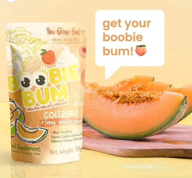 You Glow Babe BOOBIE BUM Melon Milky Yogurt Collagen Drink