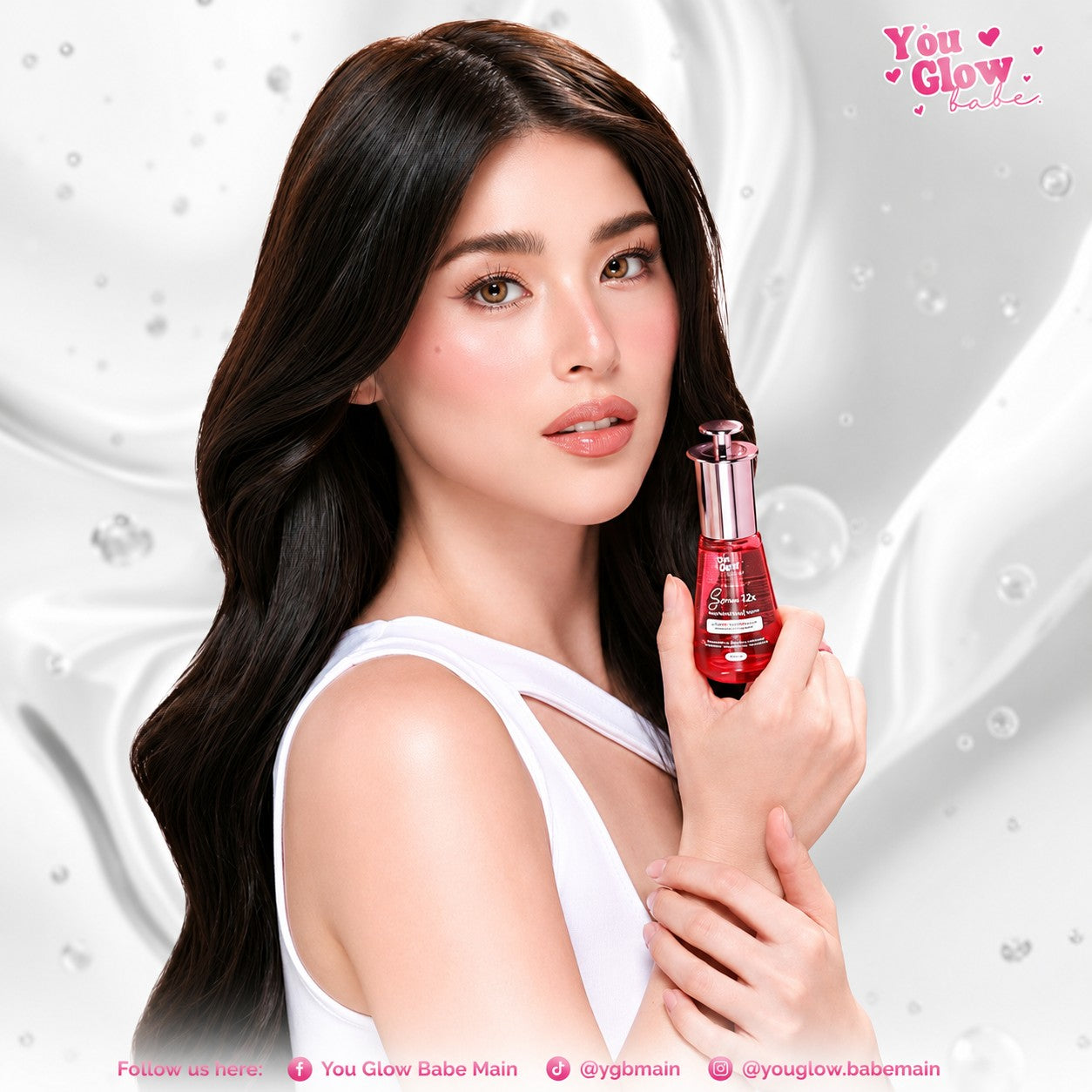 You Glow Babe Serum 12X Skin Perfecting Serum 30mL daily hydrating facial serum with a lightweight fast-absorbing formula.