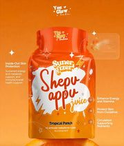 You Glow Babe Shepu Appu Juice Tropical Punch fruity powdered drink mix