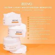 ZEEVO Cloud Hydrator Ultra Light Moisturizer with Probiotic 100g – Contains probiotics for skin-friendly hydration.