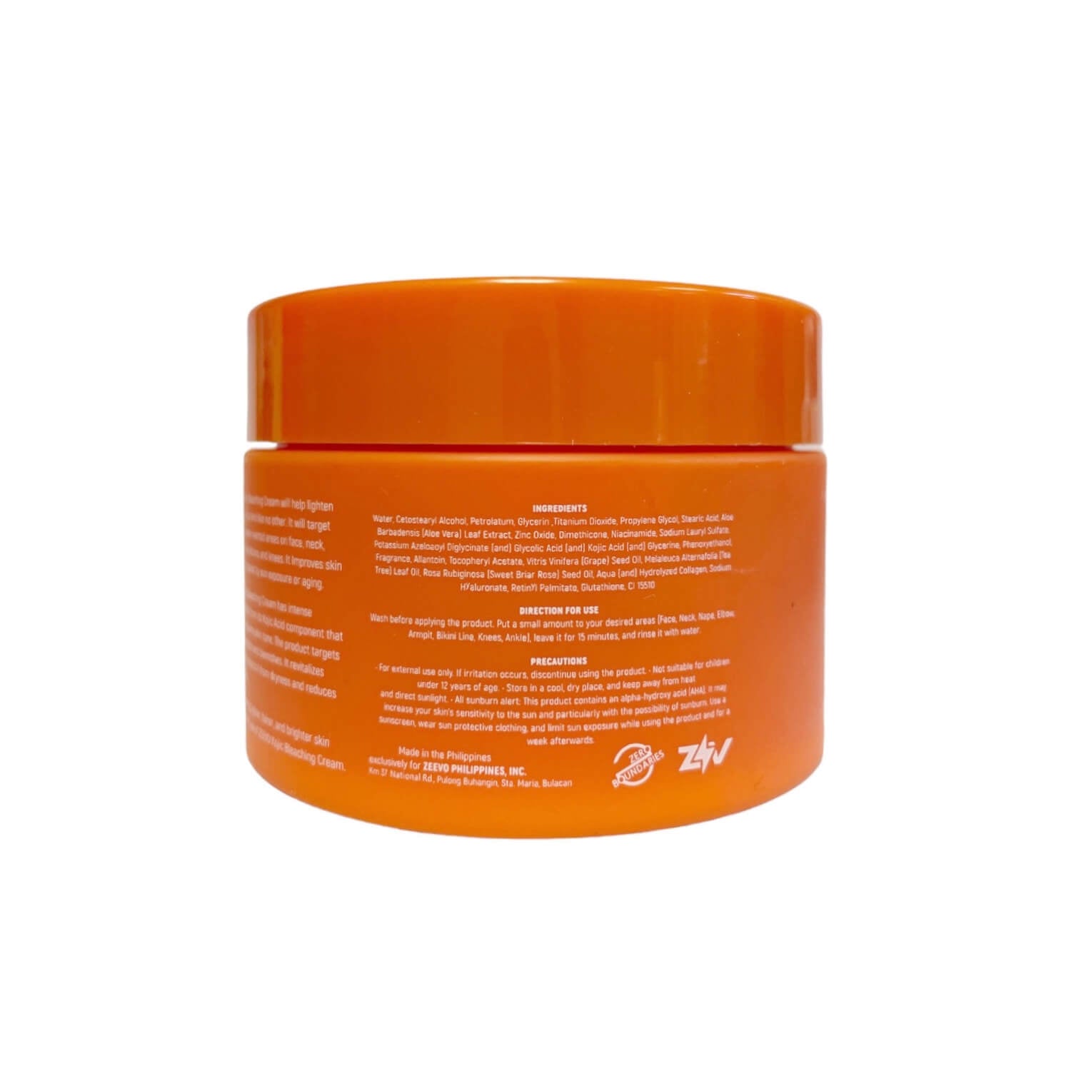 ZEEVO Kojic Bleaching Cream for Face and Body 100ml – Smooth texture that absorbs quickly and comfortably.
