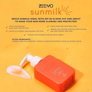 ZEEVO Sunmilk Lotion for Face & Body with SPF 50, 100ml