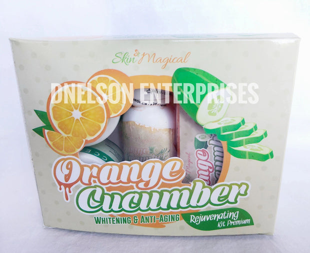Skin Magical Orange Cucumber Premium Rejuvenating Kit Flawed Bottles