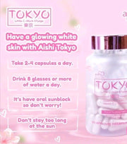 Aishi Premium Tokyo Glutathione Capsules with White C-block dyfage