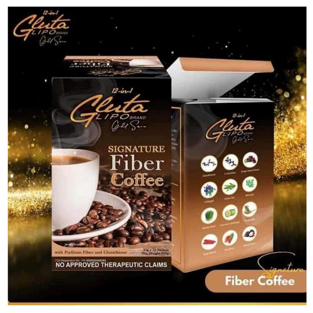 Gluta Lipo - Signature Fiber Coffee 25g x 10 Sachets