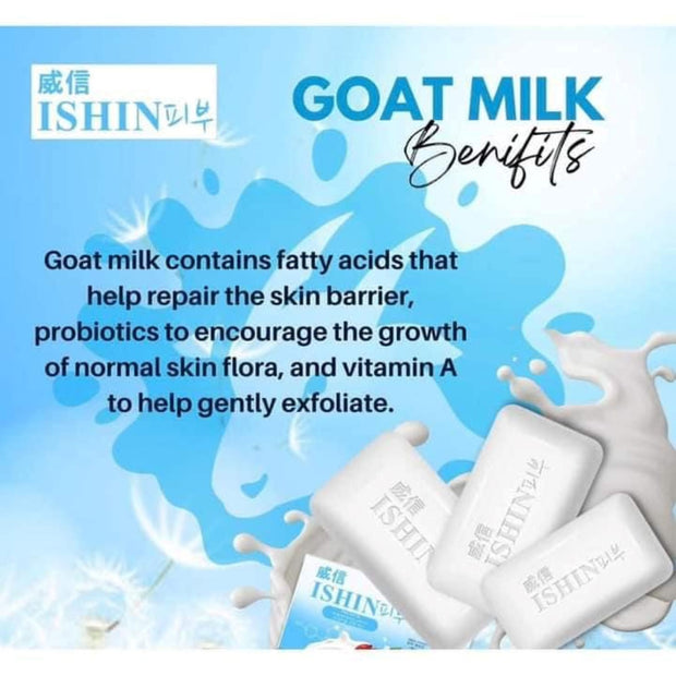 Ishin Premium Whitening Soap with Goat milk