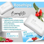 Ishin Premium Whitening Soap with Rosehips