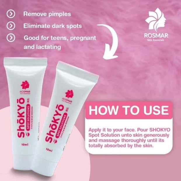 3 Pieces Rosmar SHOKYO Spot Solution Pimple & Scar Remover, 10g Each