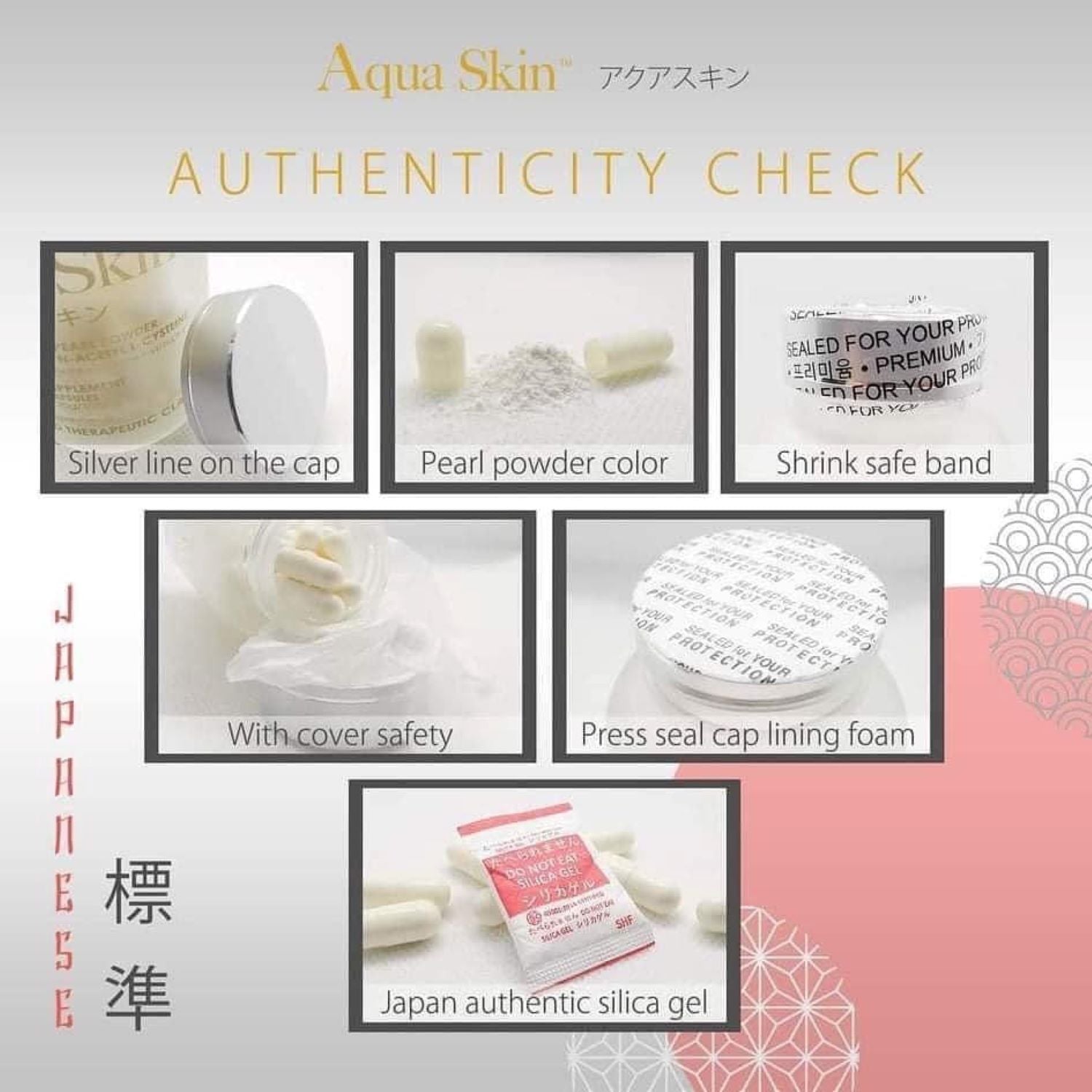 glutathione made in japan Capsule Serum Premium Essence (30ml/1oz.) Comes in a classy FROSTED GLASS bottle NO APPROVED THERAPEUTIC CLAIMS Aqua Skin Glutathione Made in