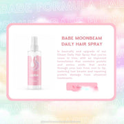Babe formula moonbema spray Gleam daily upgrade for frizzy hair