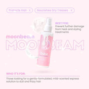 babe formula moonbeam spray heat protector dull and frizzy hair