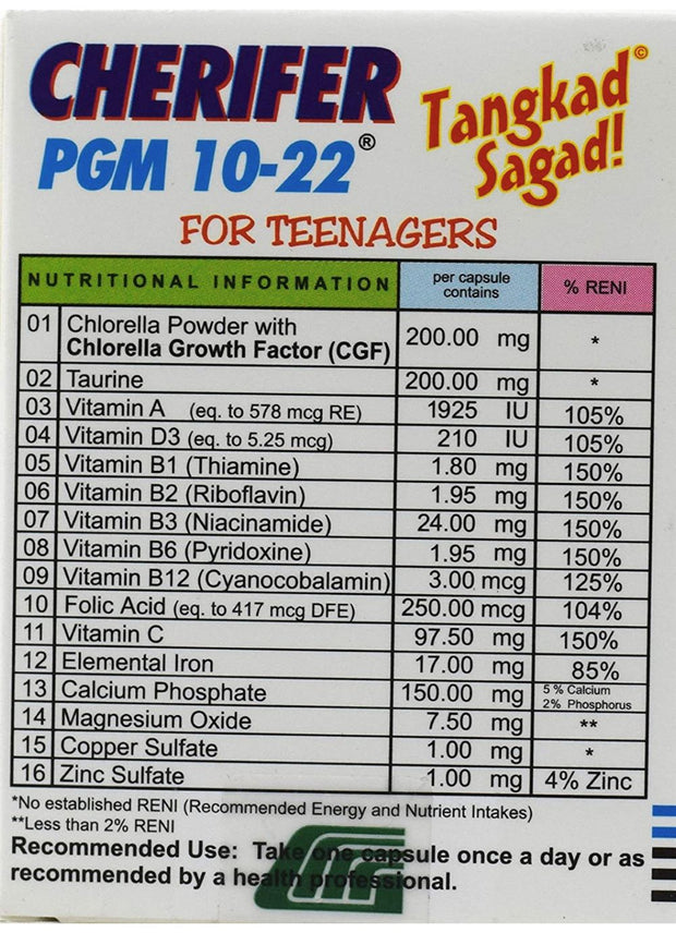 Cherifer PGM 10-22 for teenagers capsules