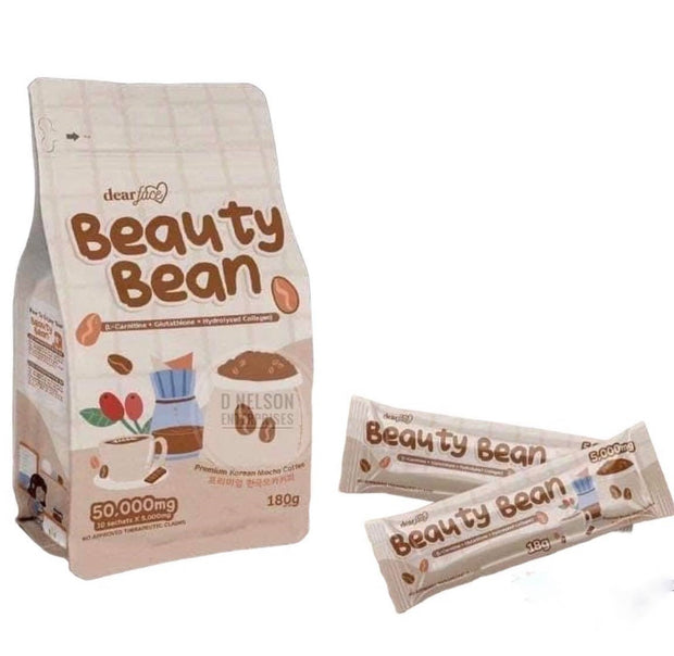 Dear Face Beauty Bean Premium Korean Mocha with hydrolyzed collagen