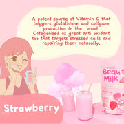 Dear Face Strawberry contains vitamin c and collagen.