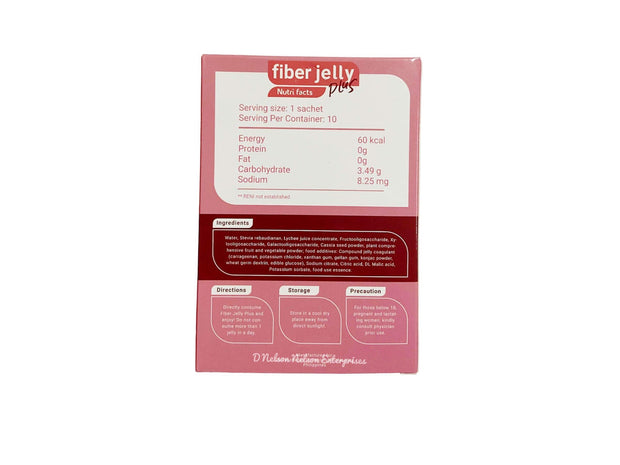 Fab & Fit Fiber Jelly Plus Lychee Flavor Nutrition Facts