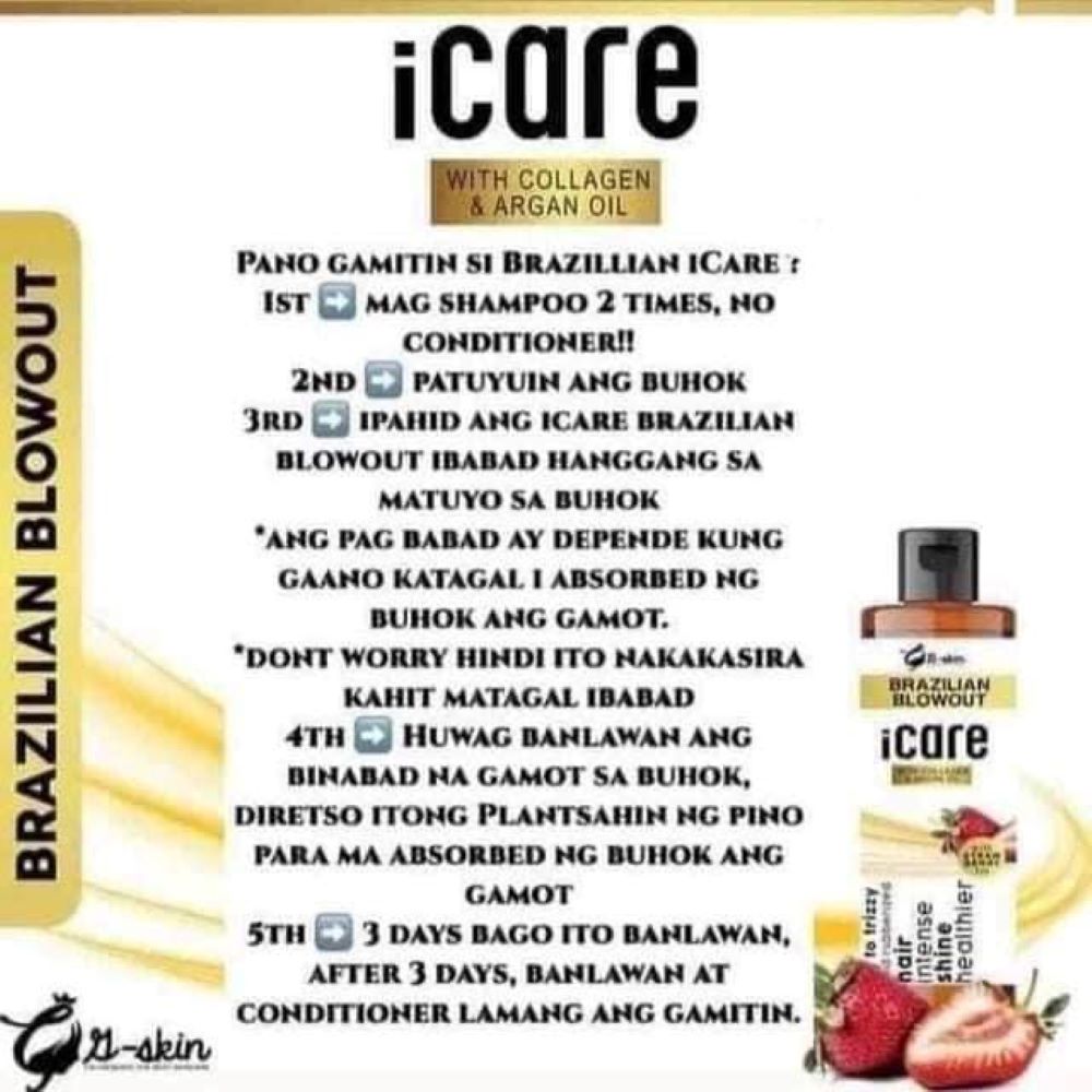 G-Skin Icare Brazilian Blowout with Strawberry collagen and argan Oil