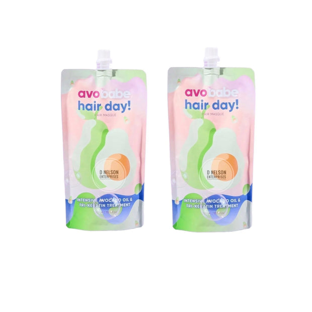 2 Refill Pack BABE Formula AVO BABE Hair Day! Intensive Hair Masque Treatment, 300ml