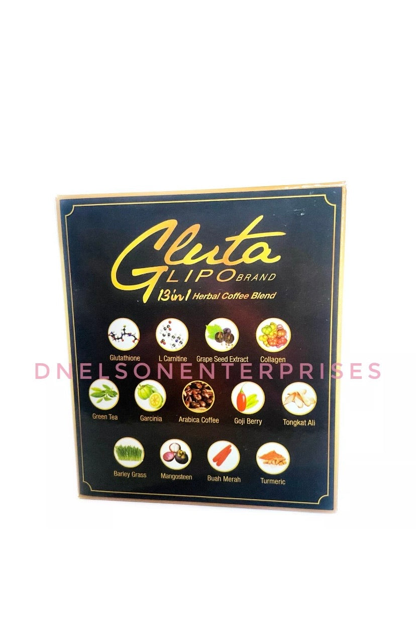 GlutaLipo Gluta Lipo Coffee 13-in-1, 10-Sachets, AUTHORIZED SELLER