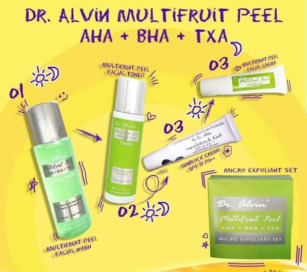 Dr. Alvin Multifruit Peel Facial Set