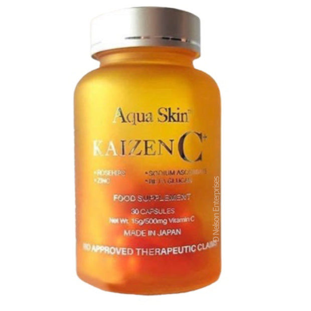 Aqua Skin Kaizen-C Food Supplement 500mg Vitamin C, 30 Capsules