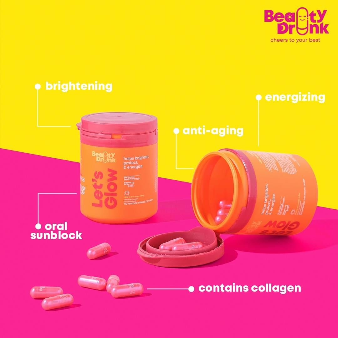 Beauty Drunk Let's Glow Morning and Night Cap Nighttime  2 in 1 Bundle