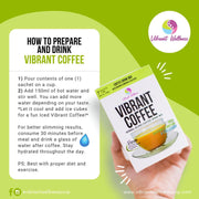 4 Boxes Vibrant Coffee - Herbal Coffee with Collagen, 28