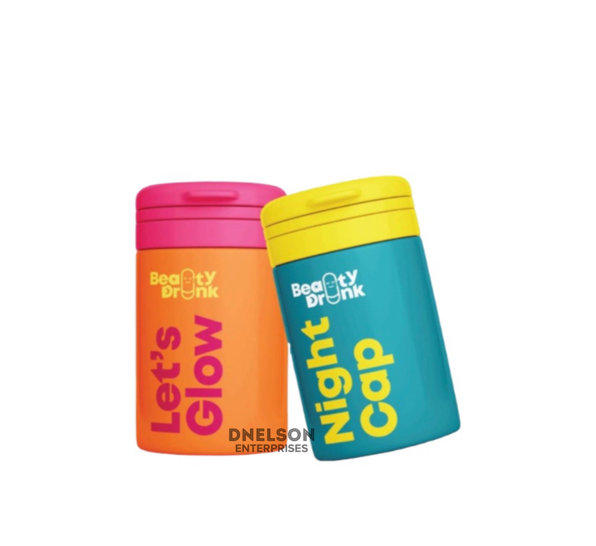 Beauty Drunk Let's Glow Morning and Night Cap Nighttime  2 in 1 Bundle