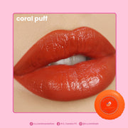 MQ M.Q. Cosmetics CORAL PUFF Lip Therapy Balm Nude Collection