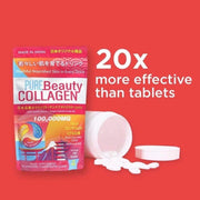 Pure Beauty Collagen fine powder formula that blends easily into everyday beverages.