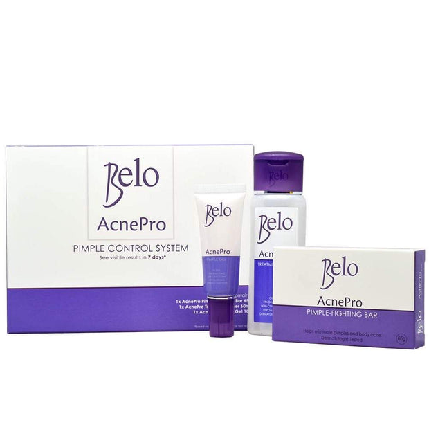 4 Bottles Belo Acne Pro Pimple Treatment Toners, 60ml Each