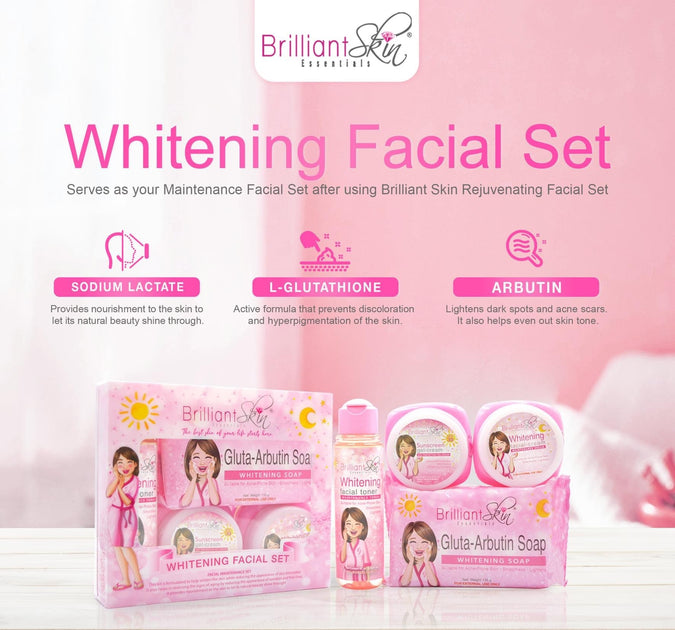 Brilliant Skin Essentials Whitening Maintenance Facial Set