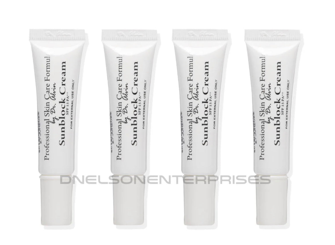 4 Professional Skin Care Formula Dr. Alvin Sunblock Cream, 10g each