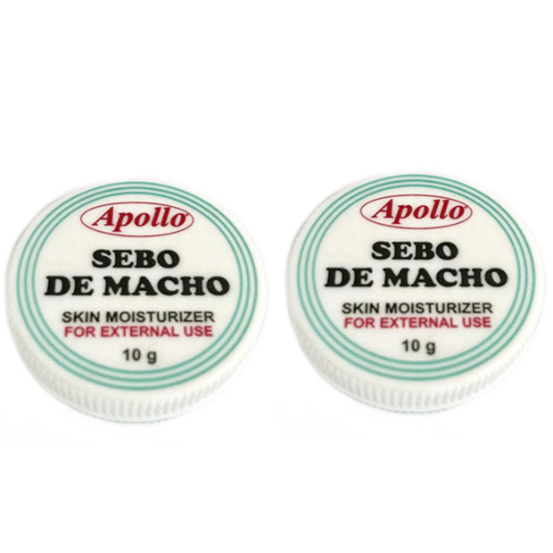 2 Apollo SEBO DE MACHO Skin Moisturizer Scar Remover 10g Each