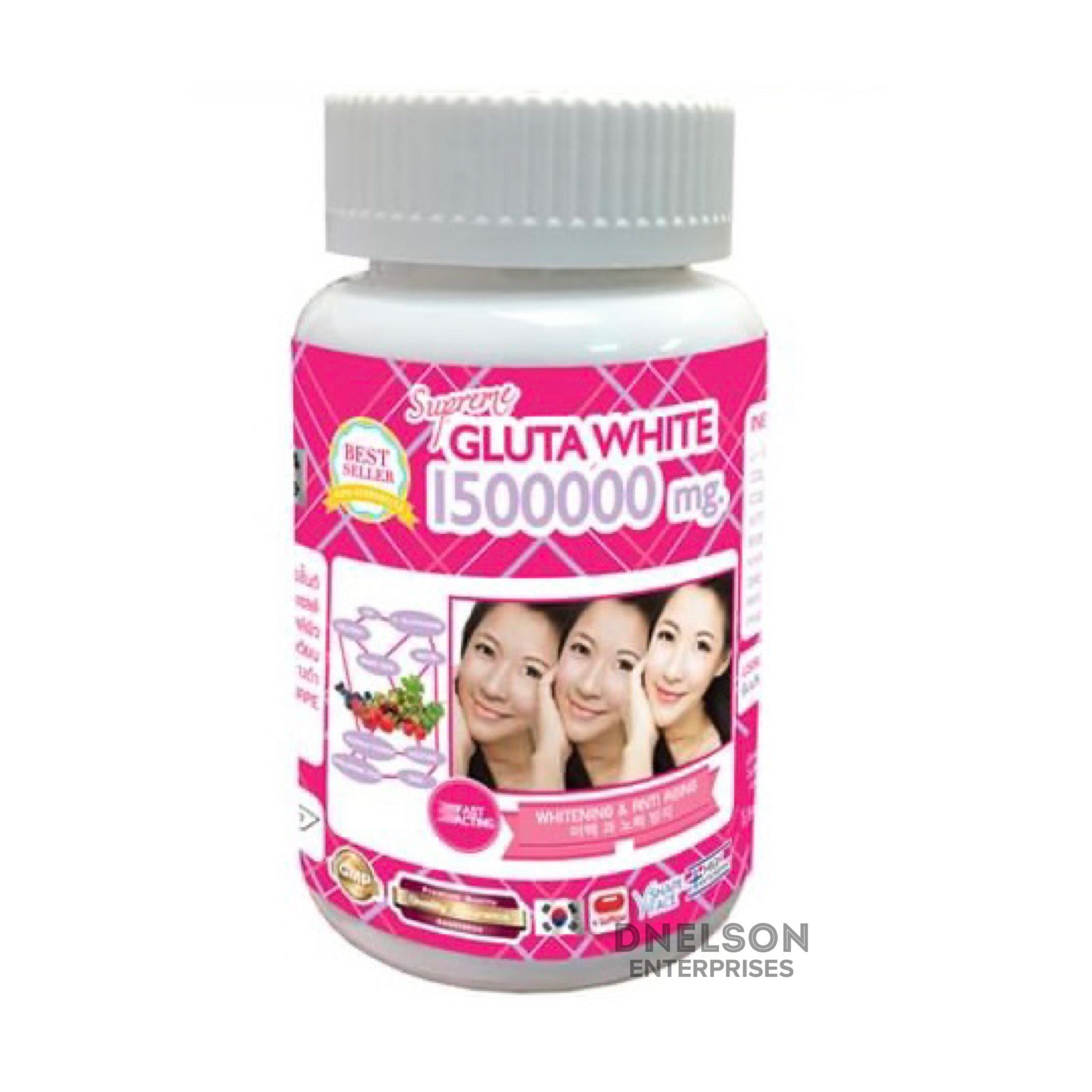 Supreme Gluta White 1500000 mg. Whitening & Anti Aging 30 softgels