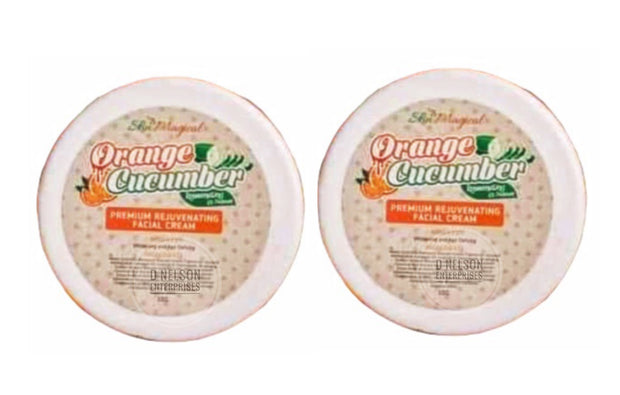 2 Jars Skin Magical Orange Cucumber Rejuvenating Night Cream, 10g Each