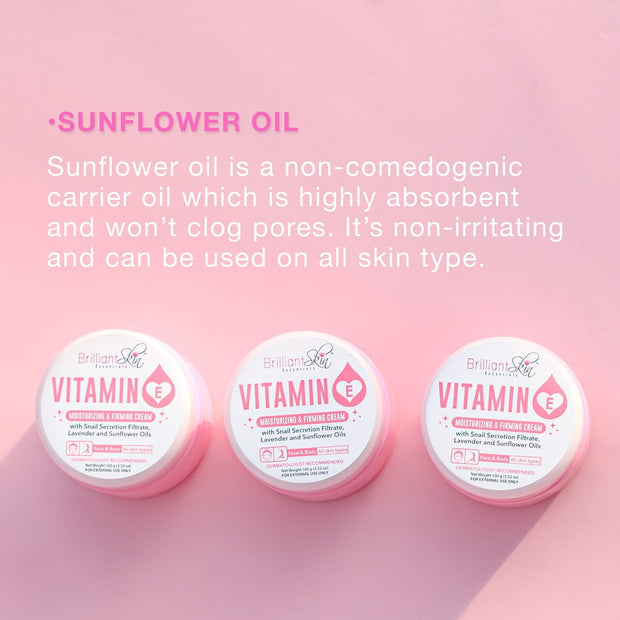 Brilliant Skin Essentials Vitamin E Moisturizing & Firming Cream, 100g